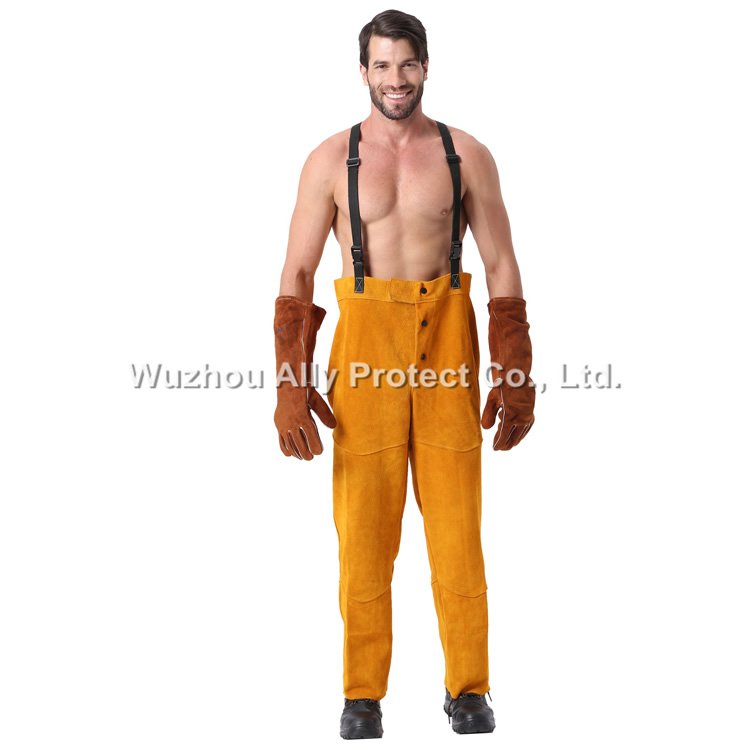 AP-2230 Golden Leather Welding Pants